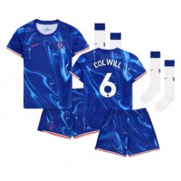 Camiseta Chelsea Levi Colwill #6 Primera Equipación para niños 2024-25 manga corta (+ pantalones cortos)